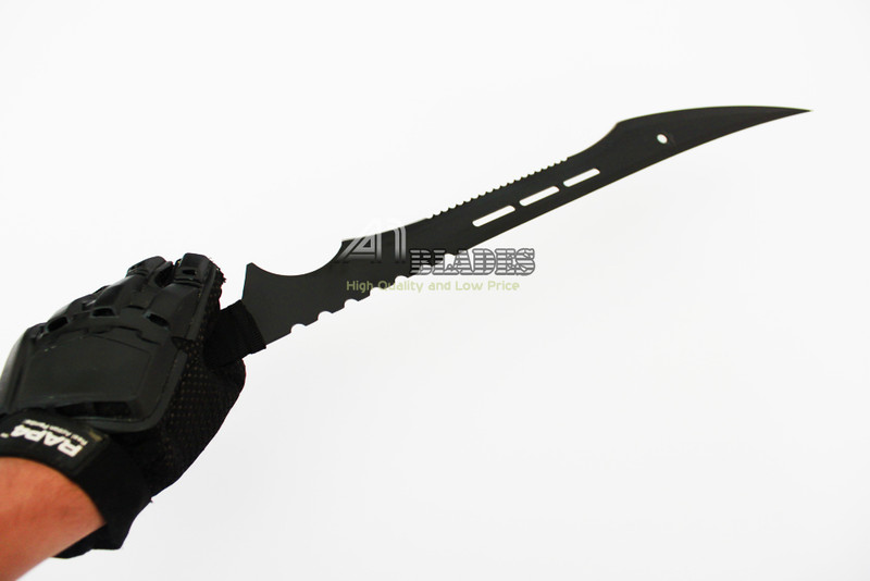 Full Tang Dual Blade Black Ninja Sword: Ninja Armory: Realswordmaster.com image.