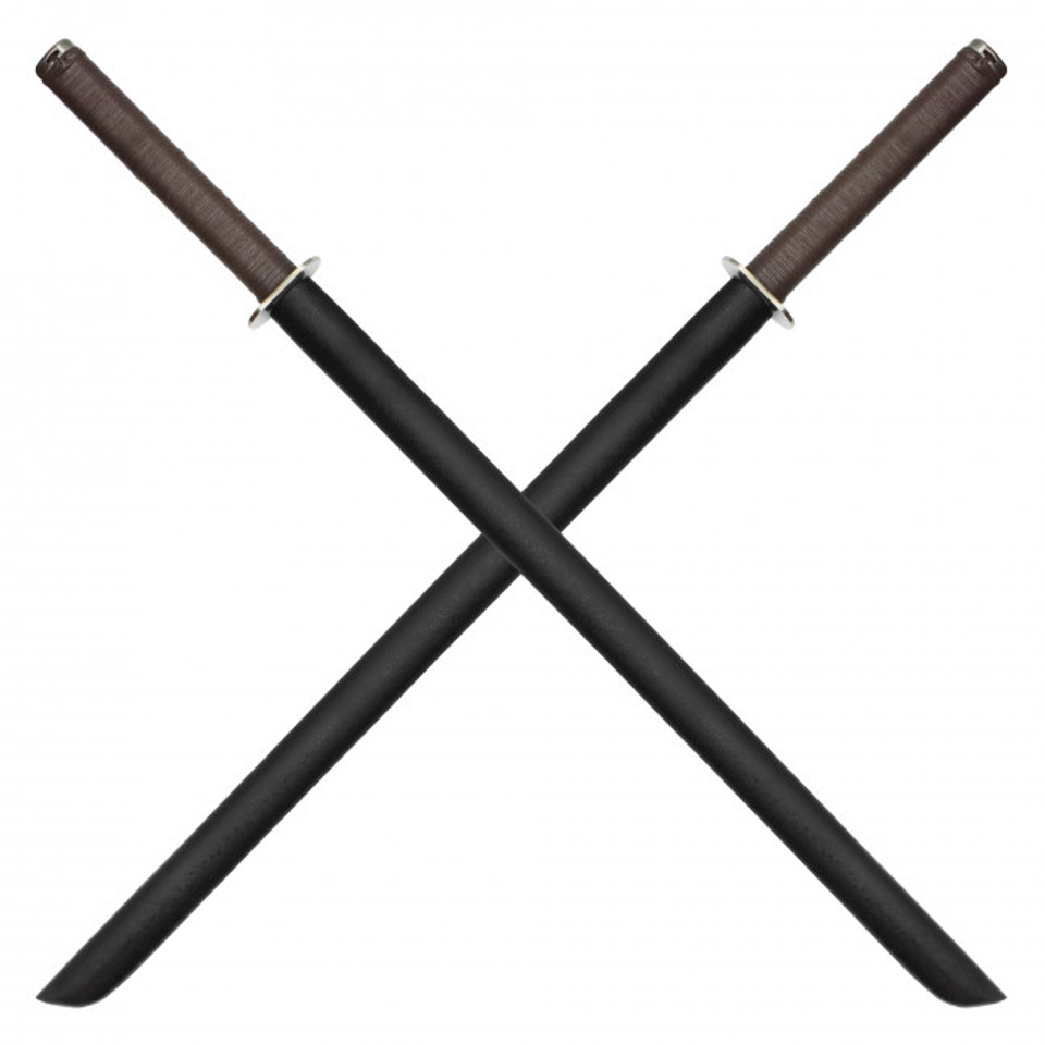 37.5" Leonardo Dual Ninja Swords w/ Back Carrying Scabbard