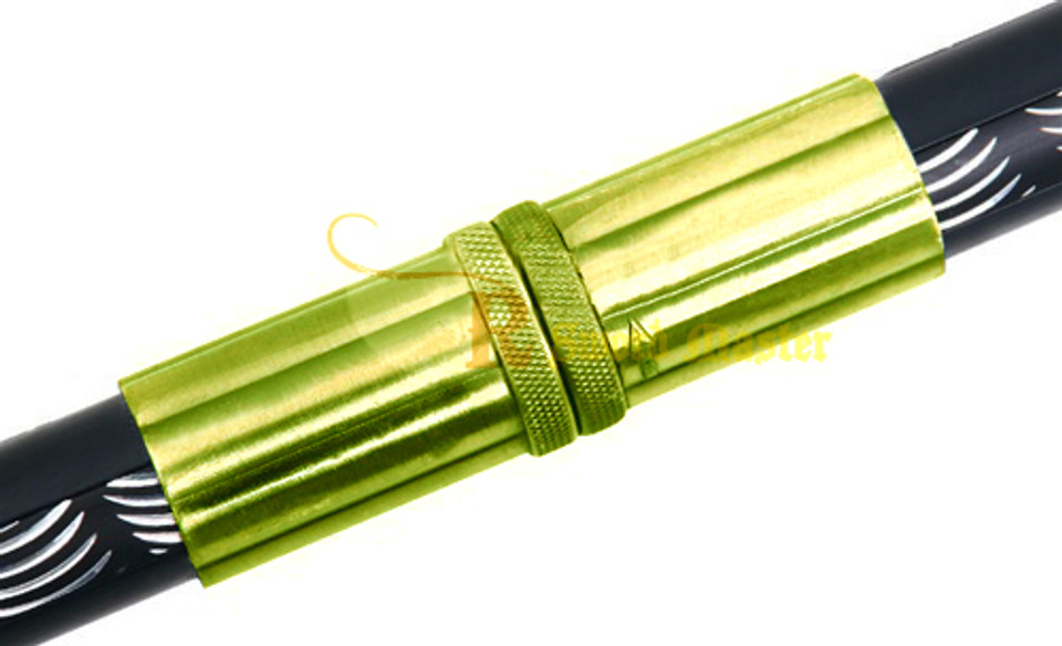 2 in 1 Gold Double Bladed Ninja Sword Staff Spear