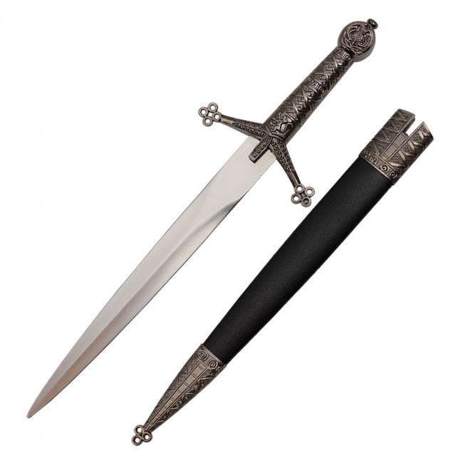 16" Medieval Scottish Claymore Dagger with Scabbard