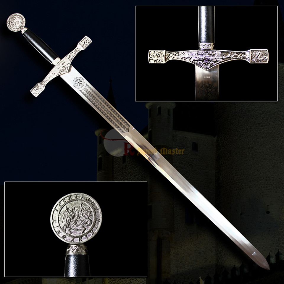 45" King Arthur's Excalibur Sword with Plaque