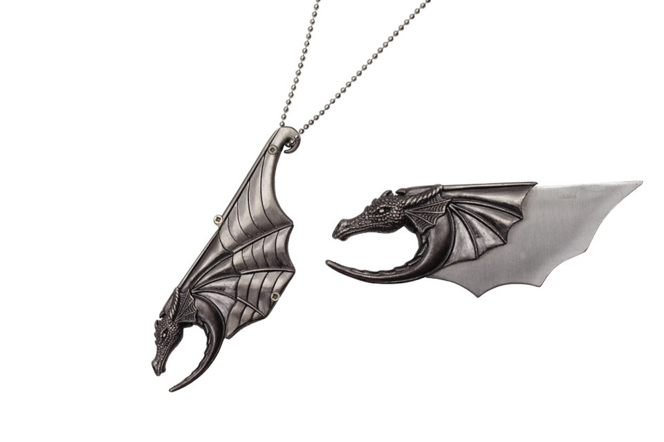 Dragon Head Necklace Knife