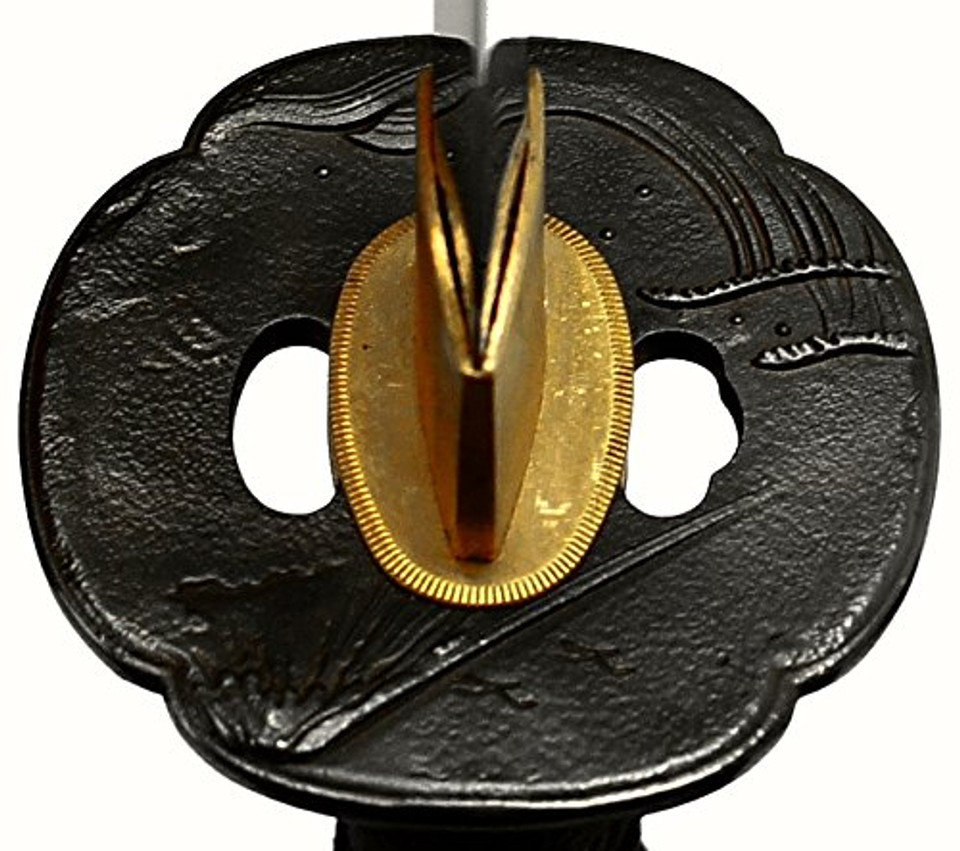 41 1/2" 1095 Hand Forge Ryujin Samurai Sword Fugaku Tsuba. Shinogidukuri Blade Real Ray Skin Handle Wrapped with Cotton Cord