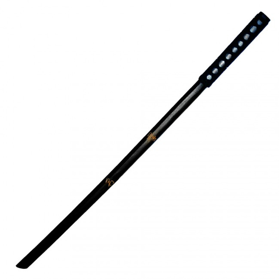 Single 40" Black wooden Katana practice sword, Honor