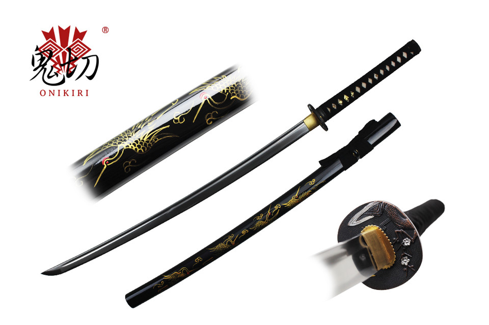 Onikiri #45 Carbon Steel Blade Japanese Handmade Samurai Sword F570CR
