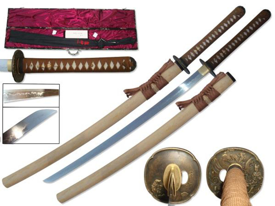 RYUJIN 40.5" 1095 Hand Forge Samurai Katana Hira Zukuri w/ Choji Hamon
