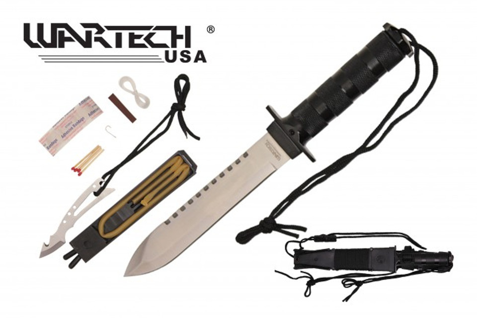 11.25 Survival Knife - Silver