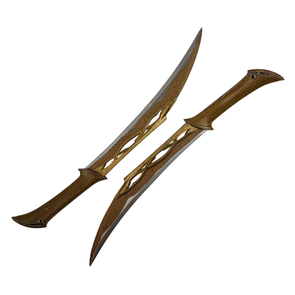 FIGHTING KNIVES OF TAURIEL REPLICA DAGGERS + PLAQUE