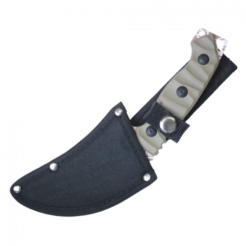 8.5 Fixed Blade Combat Knife w/ Sheath - Camo
