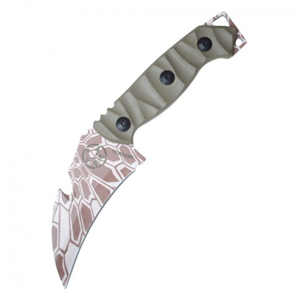 8.5 Fixed Blade Combat Knife w/ Sheath - Camo