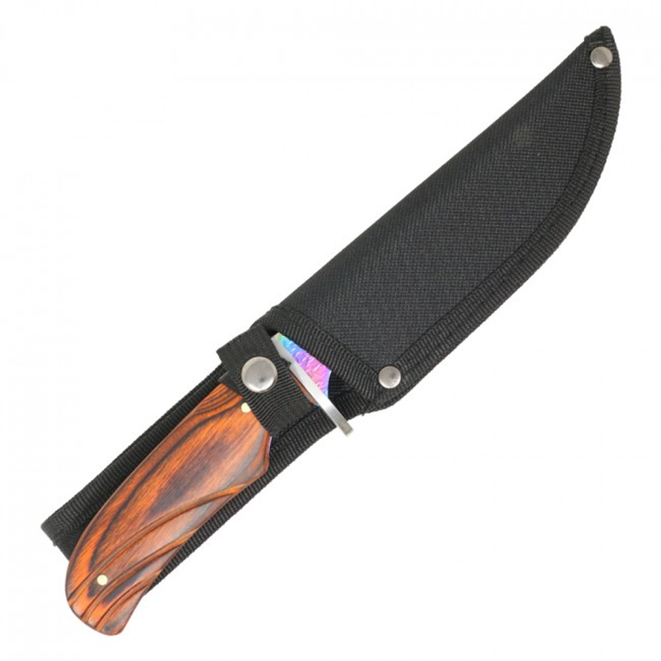 10" Fixed Blade Hunting Knife - HBK201RW