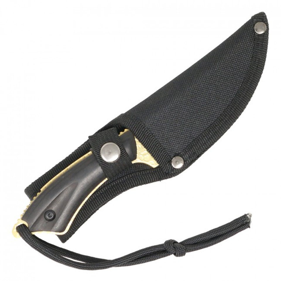 7 1/2" Fixed Blade Hunting Knife - HBK202GD