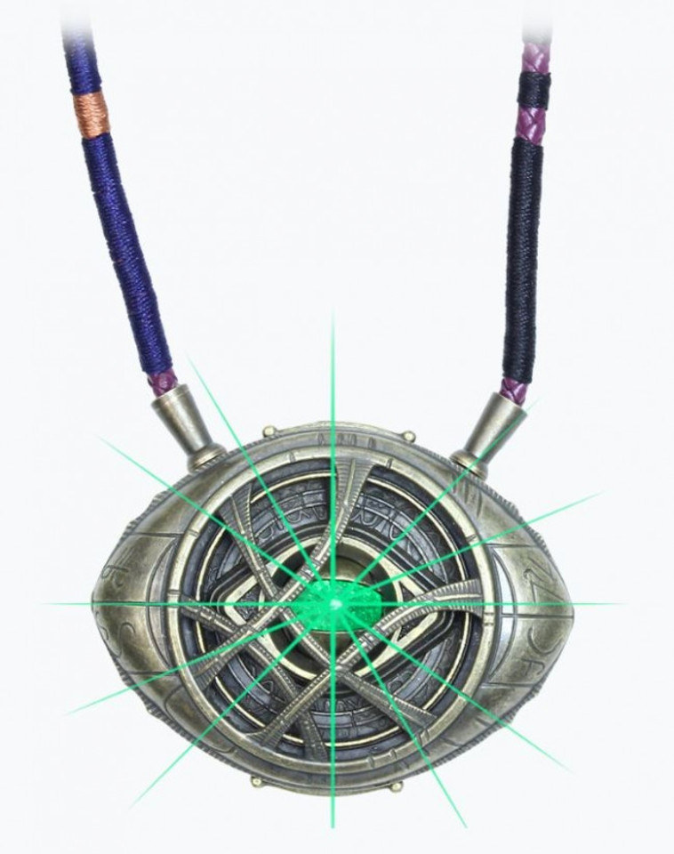 4" Green LED Amulet Fantasy Necklace