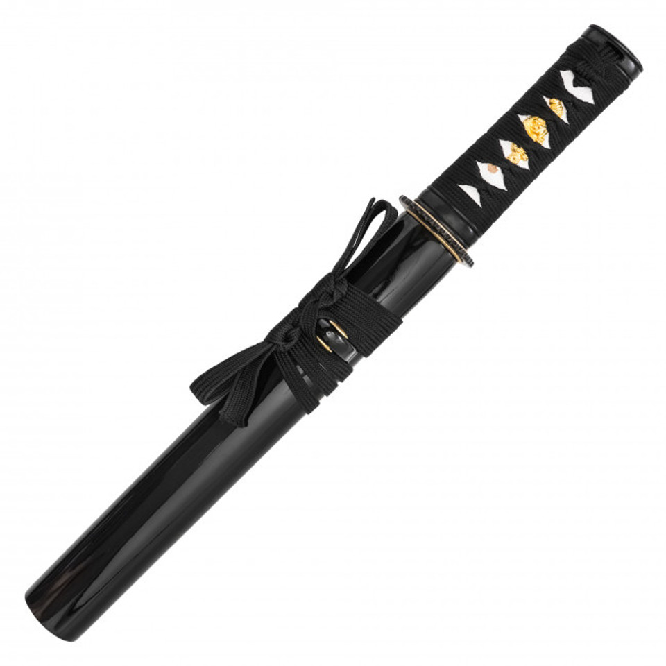 14.75" Black Straight Tanto Blade