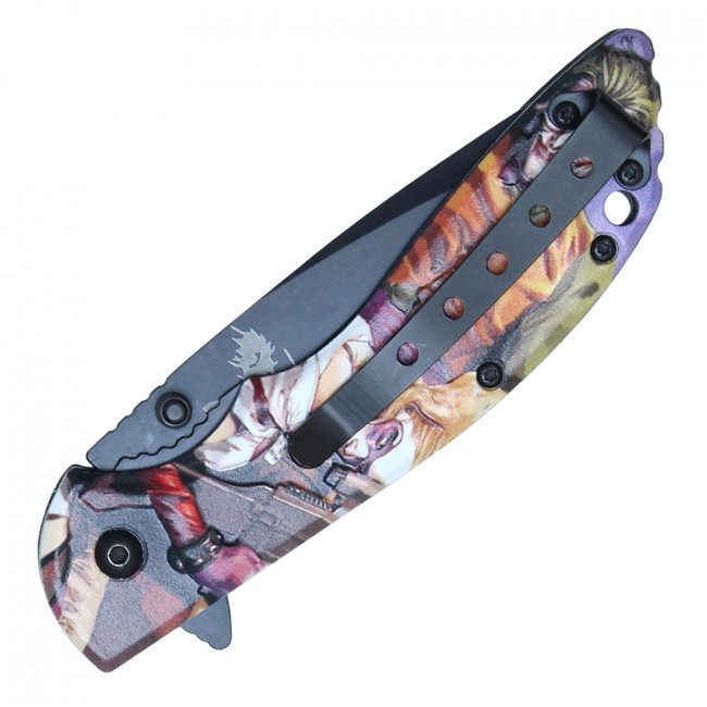 8” ASSISTED OPEN JOKER POCKET KNIFE
