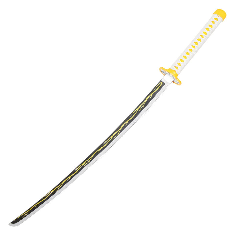 41" Fantasy Samurai Replica Sword Agatsuma Zenitsu Plastic Sword w/ Scabbard 41" Fantasy Samurai Replica Sword Agatsuma Zenitsu Plastic Sword w/ Scabbard