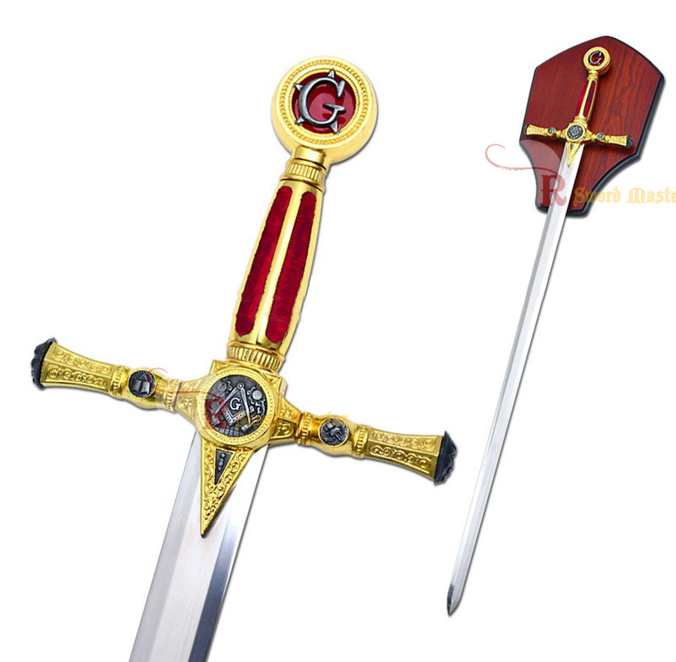 45" Masonic Ceremonial Knight Templar Sword Freemasonry