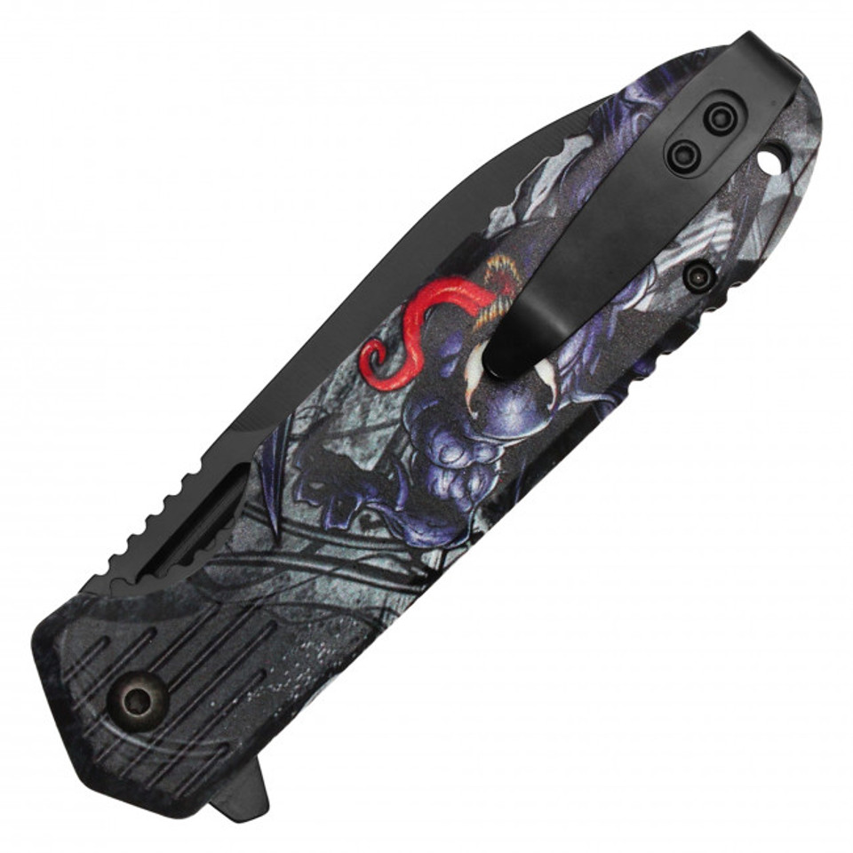 4.25" Closed Spring Assisted Venom Folding Knife