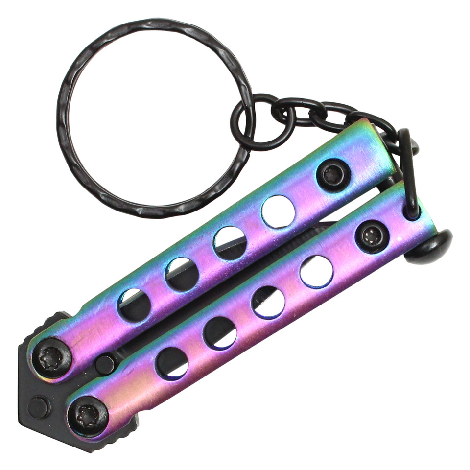 Micro Butterfly Knife - Rainbow
