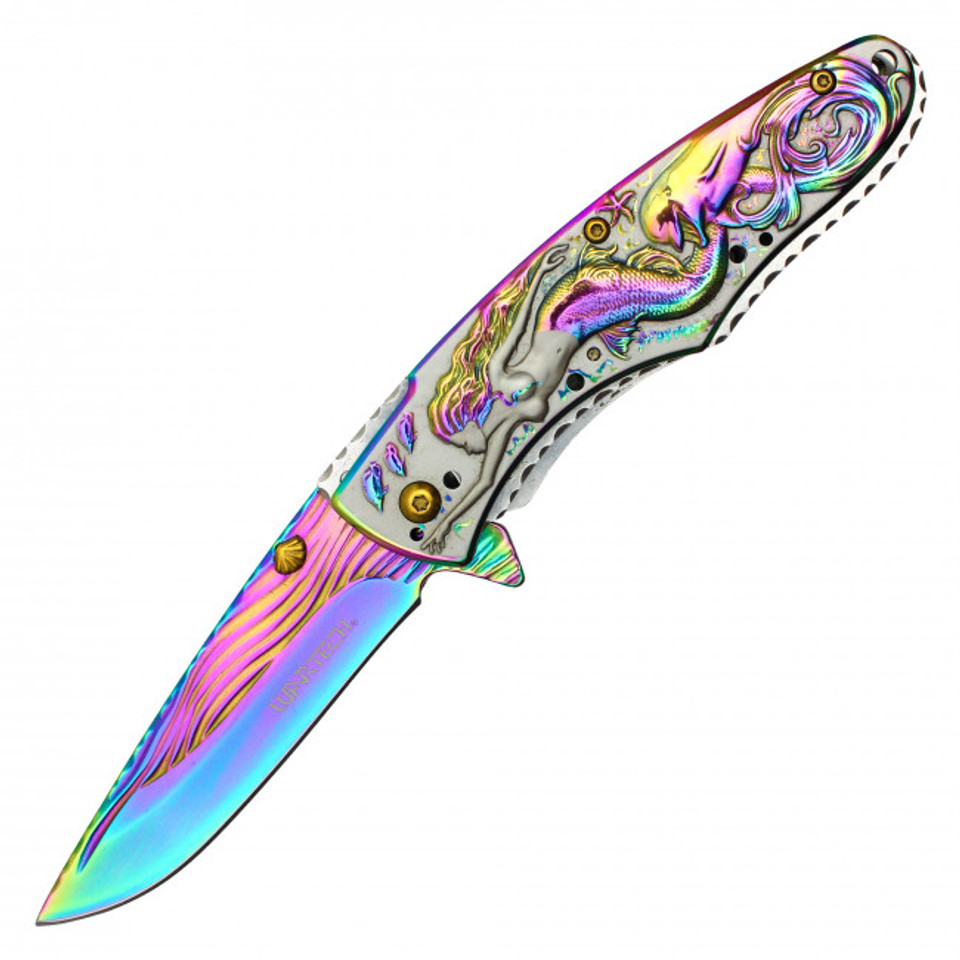 Rainbow Mermaid Pocket Knife