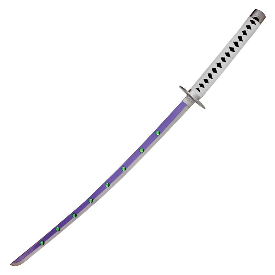 41" White Katana With Gold Accents And White Scabbard