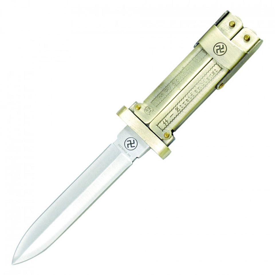 7.75" German Militaria WW2 Paratrooper Brass Knife