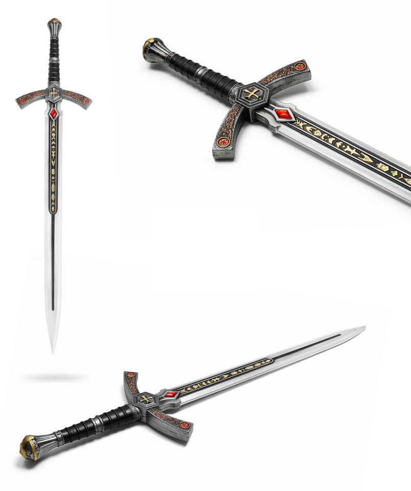 35.5" Jeweled Crusader Sword