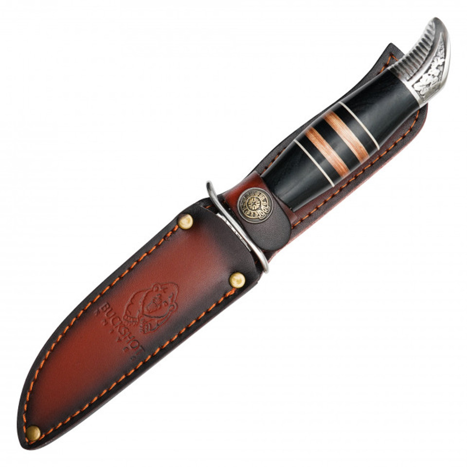10.5" Embossed Floral Hunting Knife