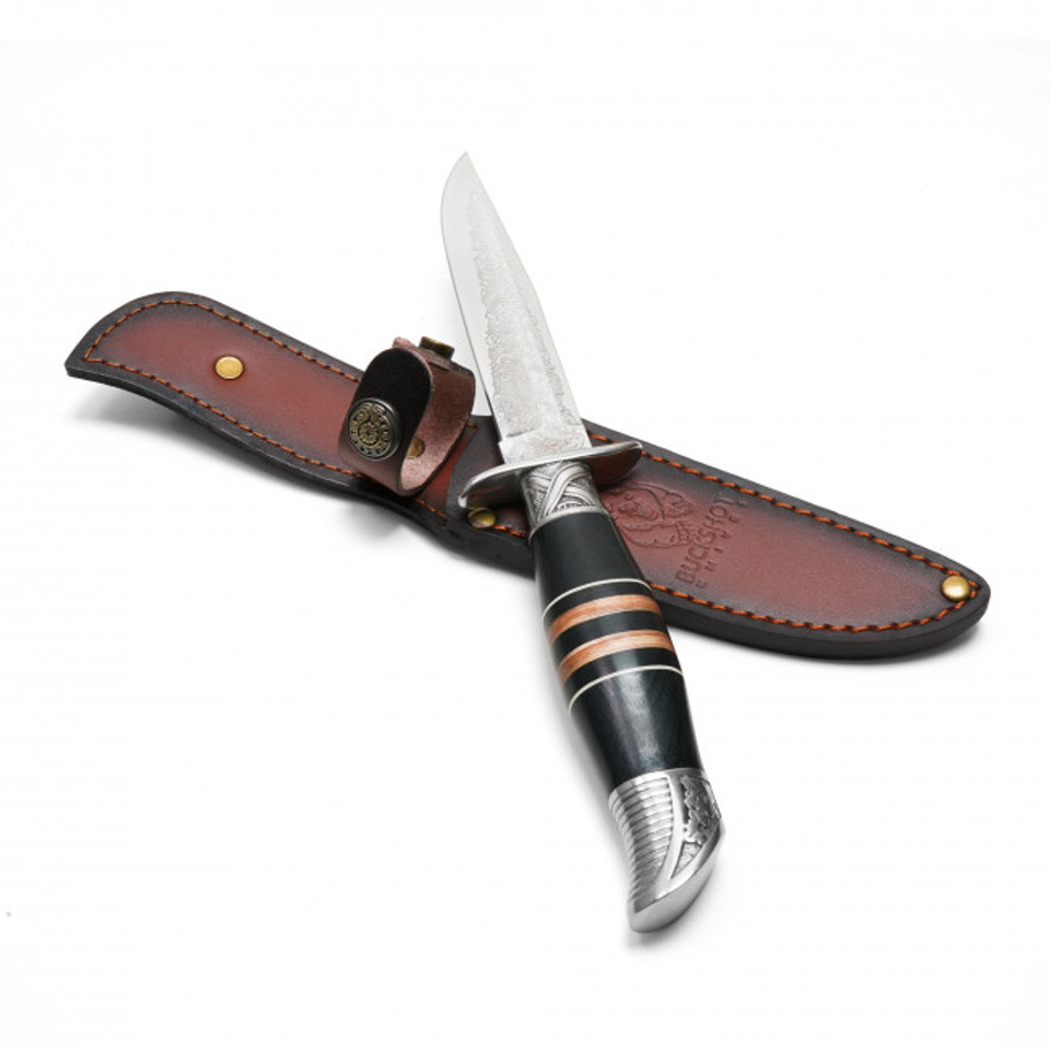 10.5" Embossed Floral Hunting Knife