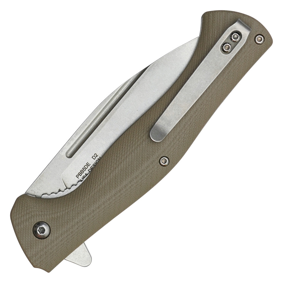 8.75" Desert D2 Pocket Knife