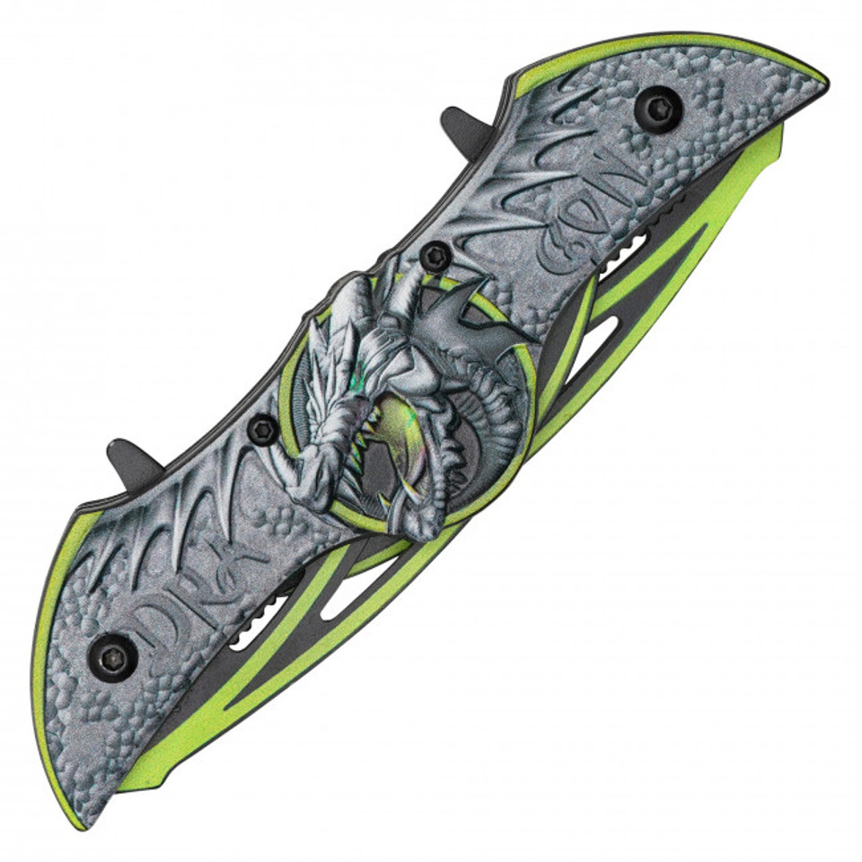10.5" Green Dragon Pocket Knife