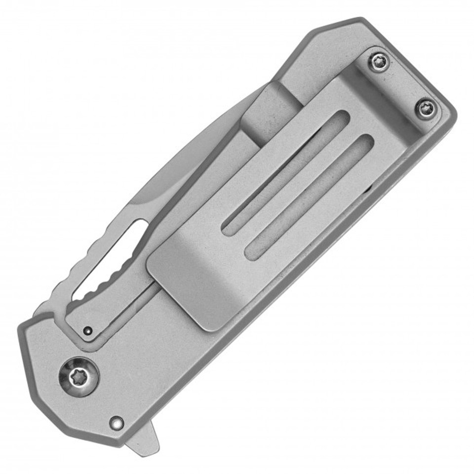 6.25" Silver USA Flag Pocket Knife