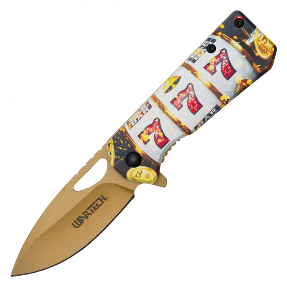 6.25" Gold Jackpot Pocket Knife