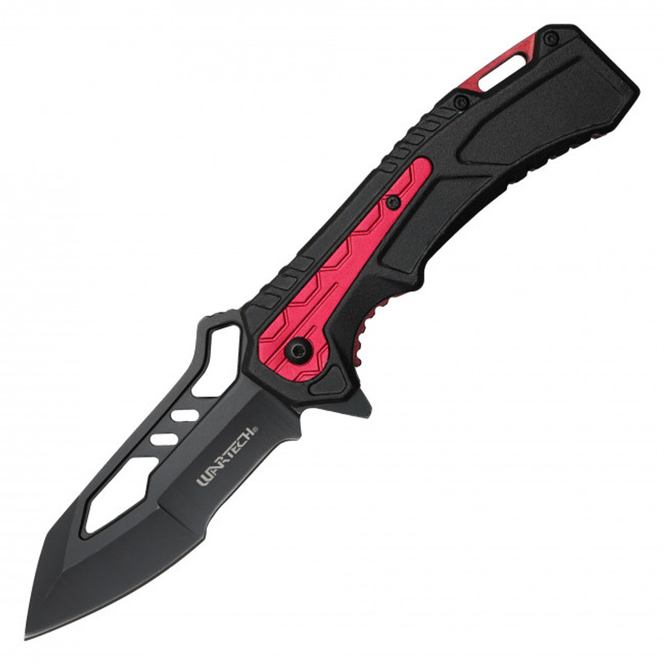 8.25" Tactical Red Pocket Knife