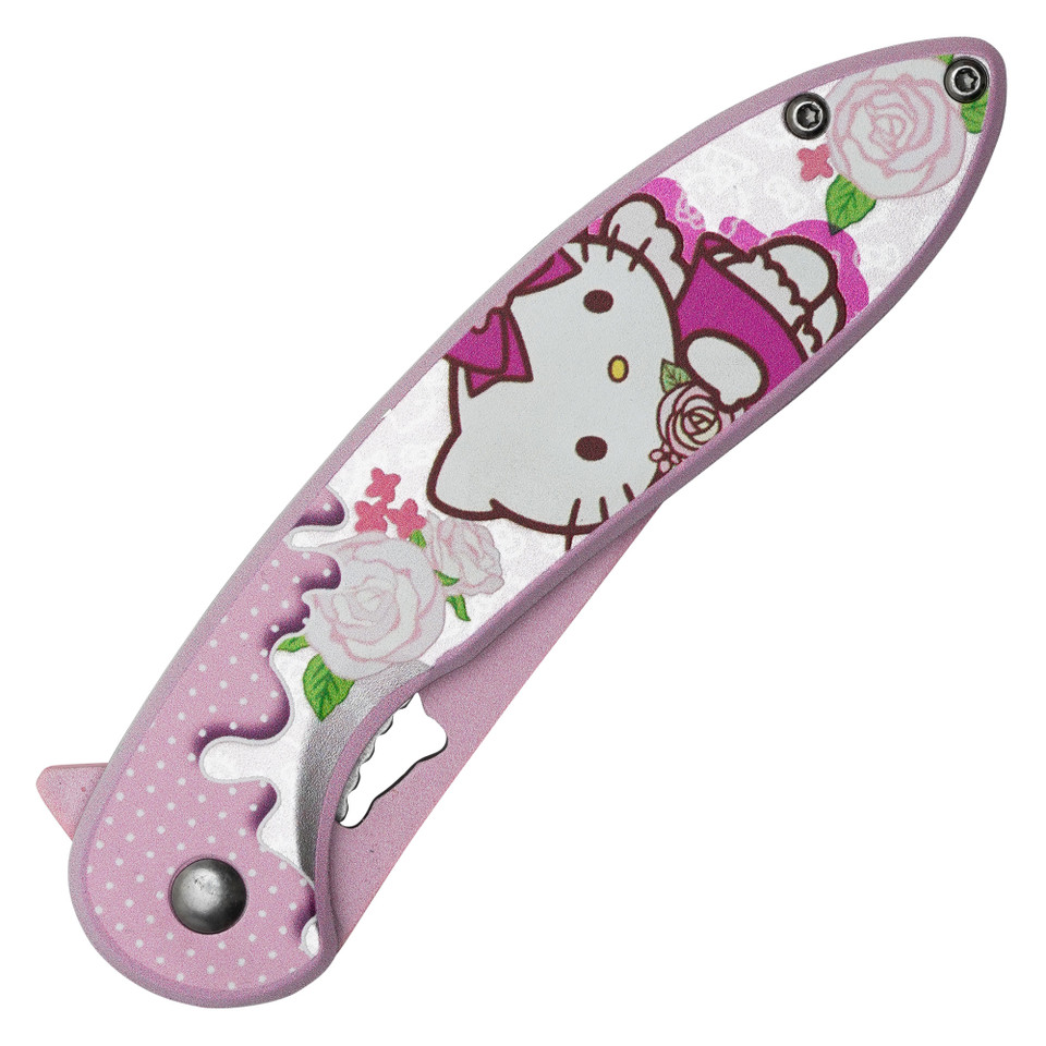 8" Pink Hello Kitty Pocket Knife