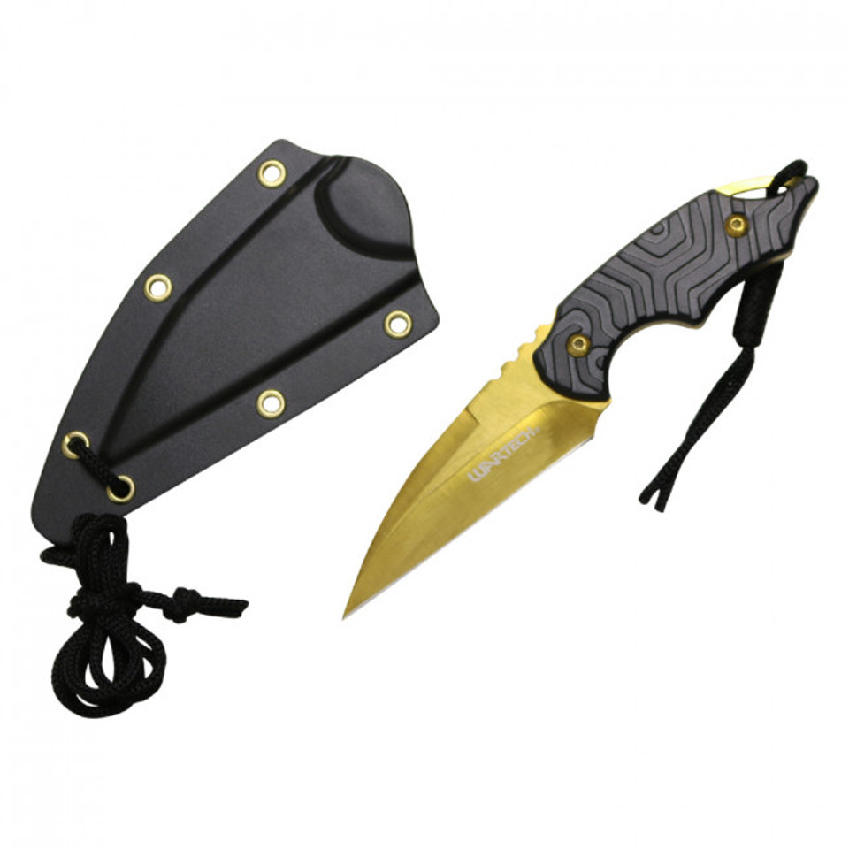 6" Neck Knife - Gold