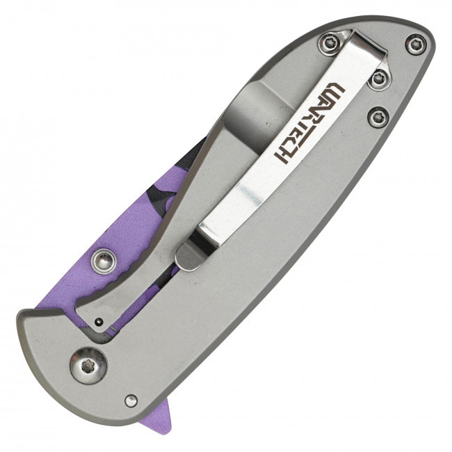 7" Wartech Purple Butterfly Pocket Knife
