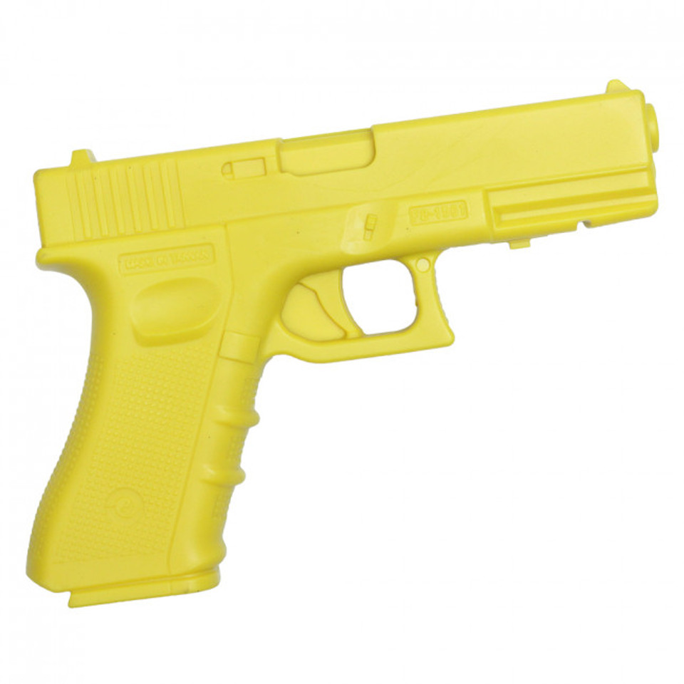 9" Polypropylene Yellow Rectangular Pistol