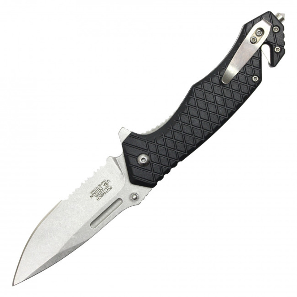8" Grey Pocket Knife
