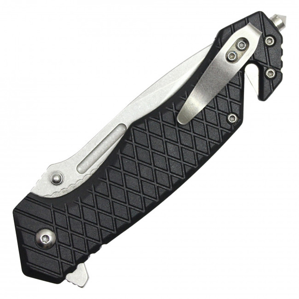8" Grey Pocket Knife