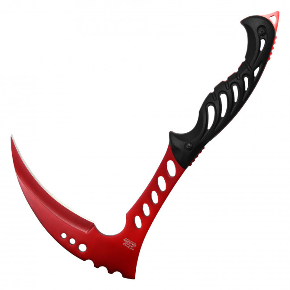 11" RED FIXED BLADE AXE