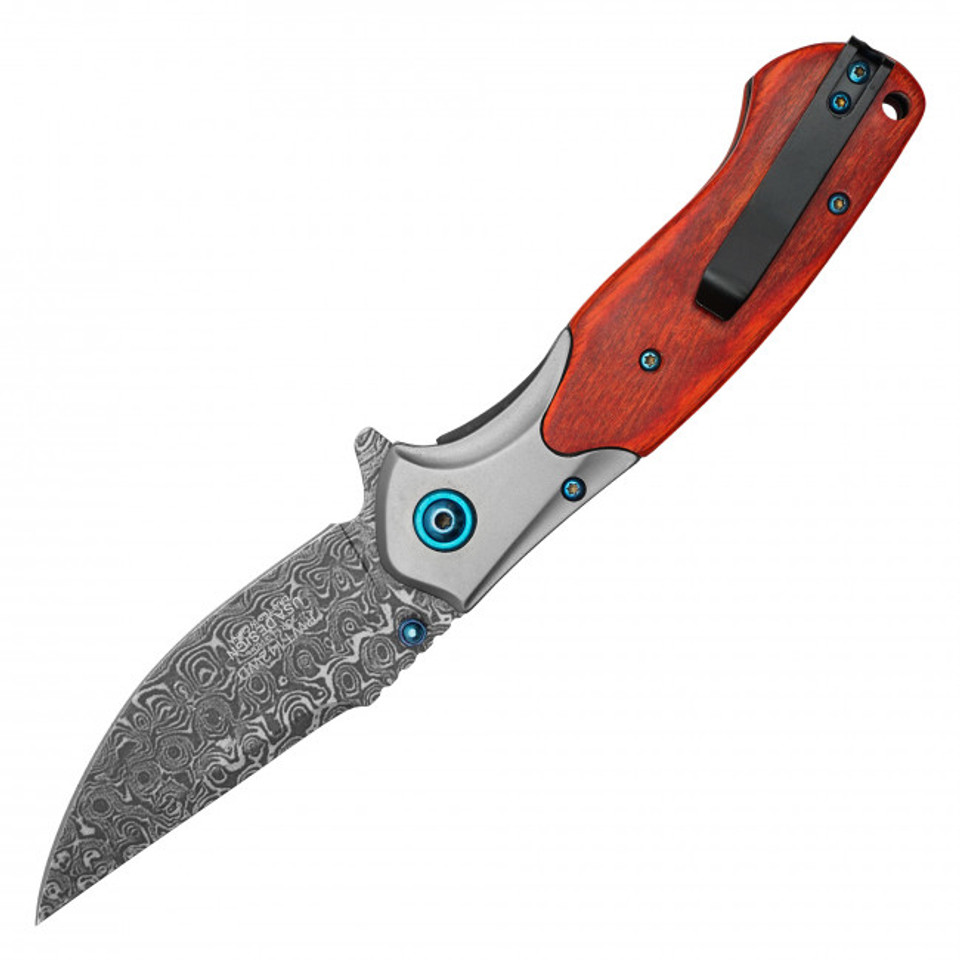 8" Natural Wood Pocket Knife