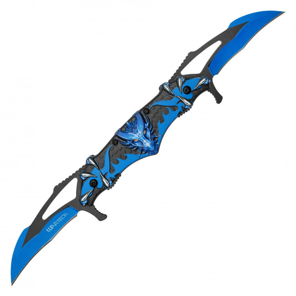 11" Blue Dragon Pocket Knife