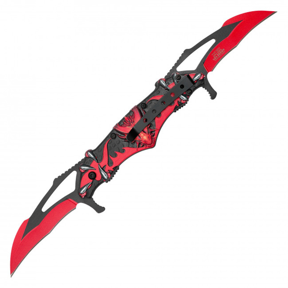 11" Red Dragon Pocket Knife