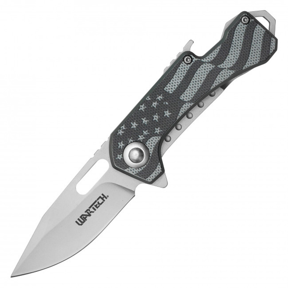 6.75" Gray Patriot Pocket Knife
