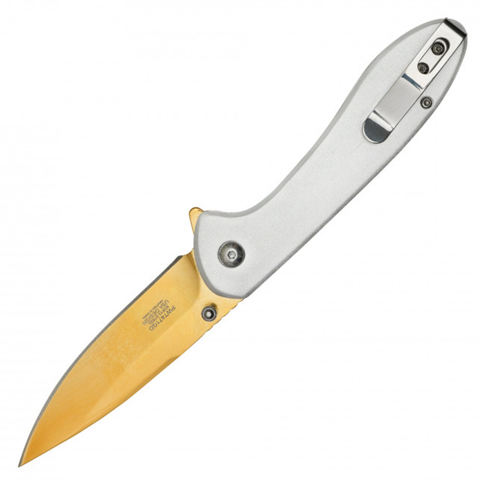 WARTECH - 7.75" Gold Hummingbird Pocket Knife