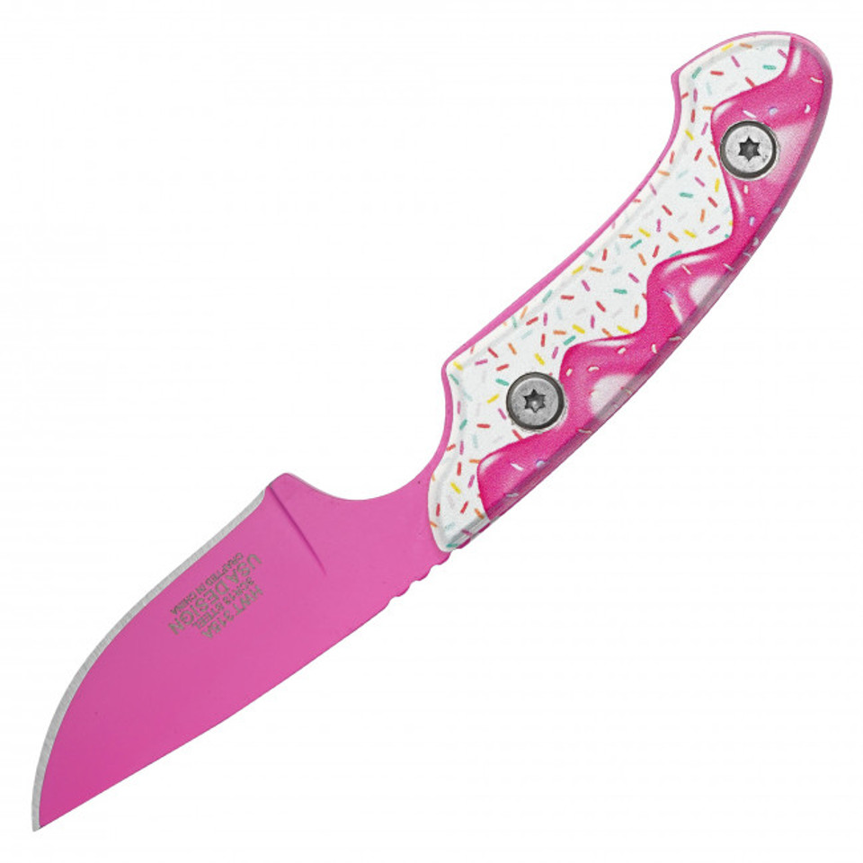 6" Pink Frosted Sprinkles Knife