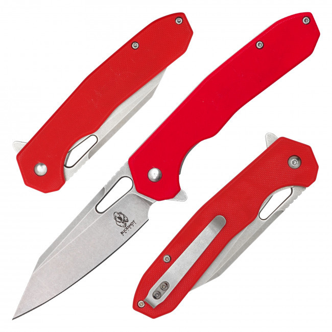 8.25" Red D2 Pocket Knife