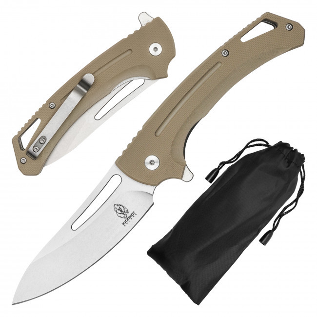8.25" D2 Pocket Knife Desert