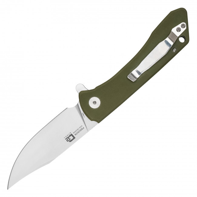 8.5" D2 Pocket Knife Green
